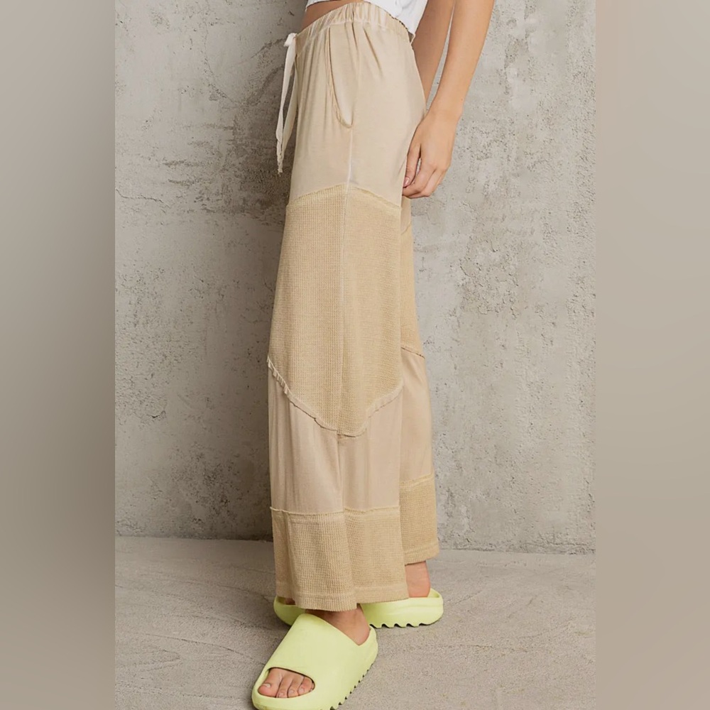 POL Corn Soup Cropped Pants Adjustable Drawstring Side Pockets PRE ORDER - Picture 5 of 6